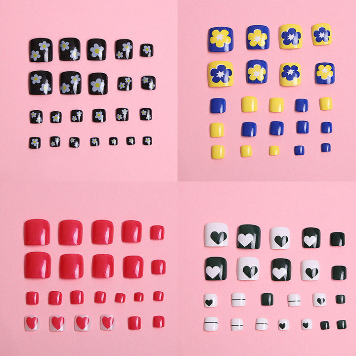 Floral Design Press-On Nail Set Kalsten