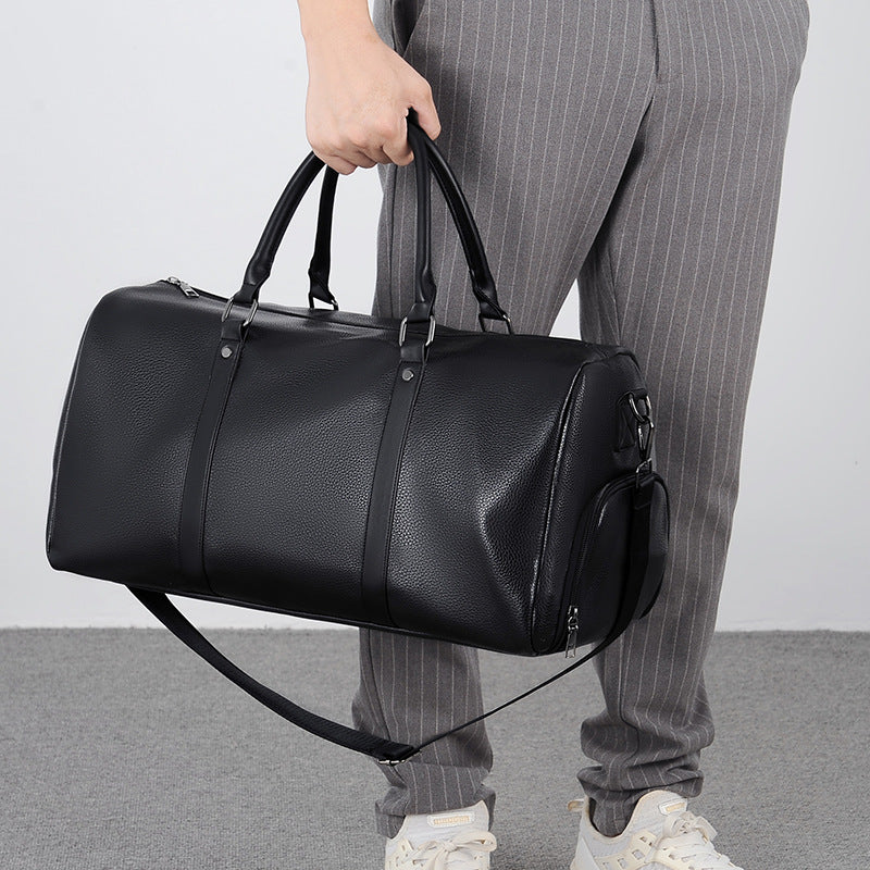 Elegant Leather Weekender Bag Kalsten