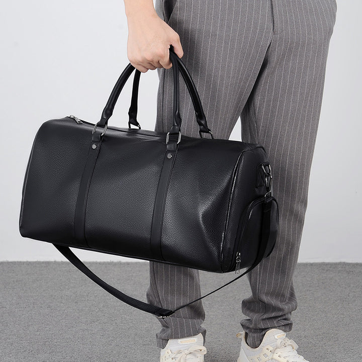 Elegant Leather Weekender Bag Kalsten