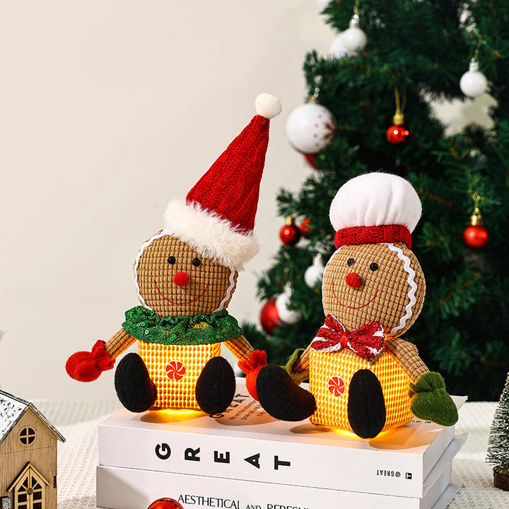Cute Christmas gnome with LED light Kalsten