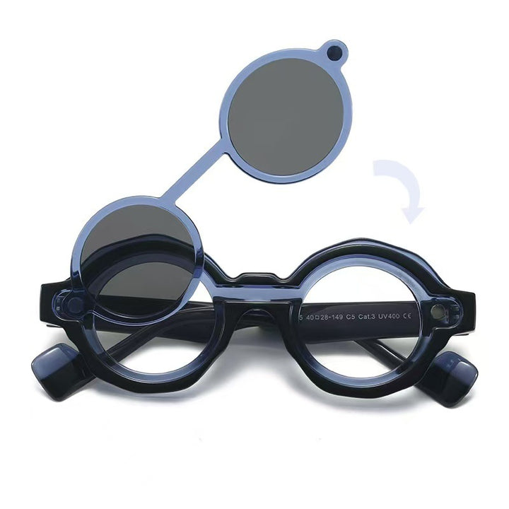 Ladies fashionable sunglasses with unique round design Kalsten