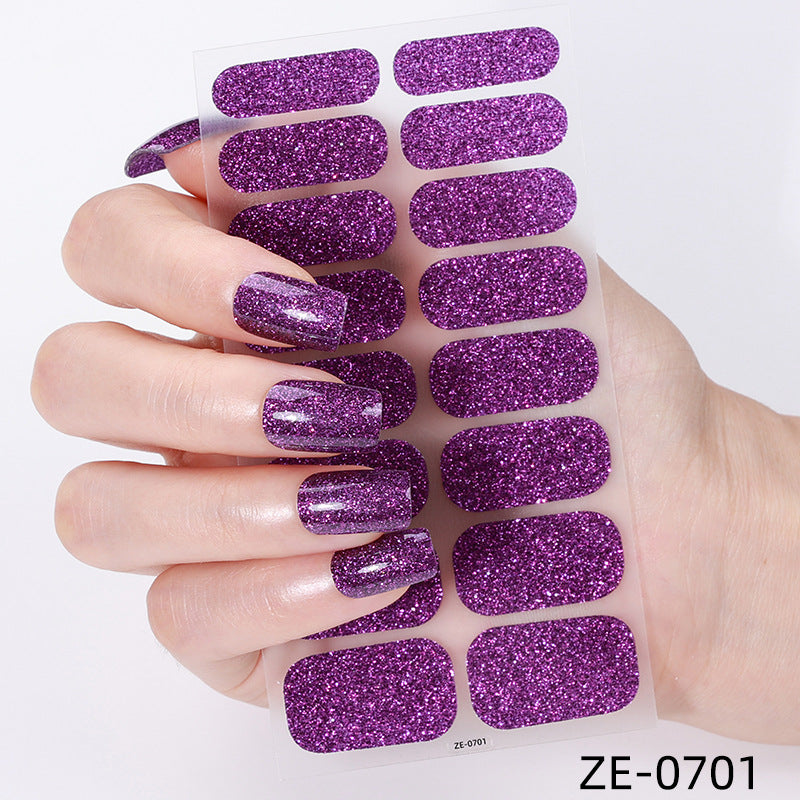 Glitter Finish Nail Wraps
