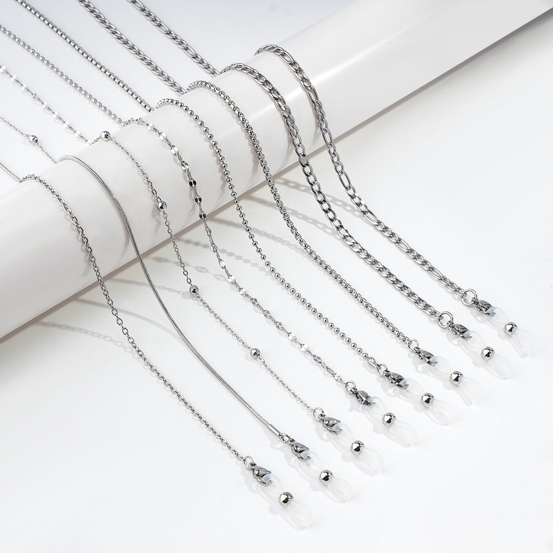 Chic Crystal-Linked Eyewear Chain Kalsten