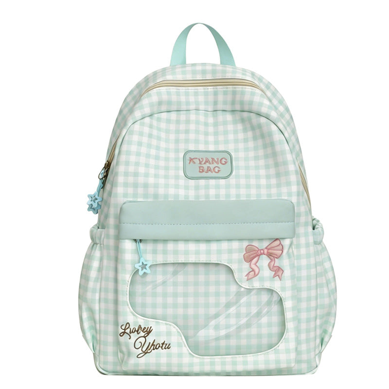 Cute Checkered Design Backpack Kalsten