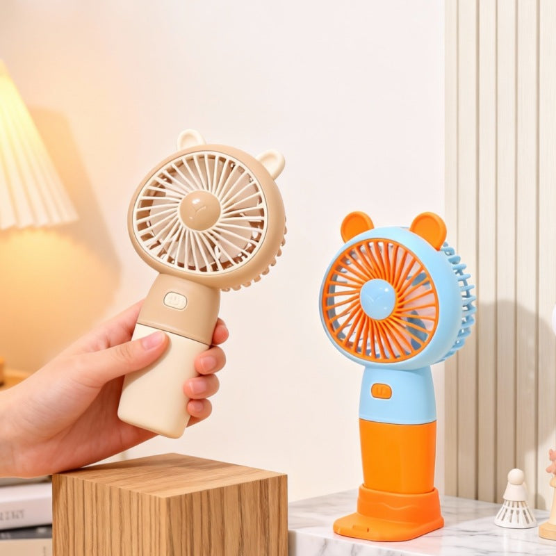 Women Portable Hand Fan in Cute Bear Design Kalsten