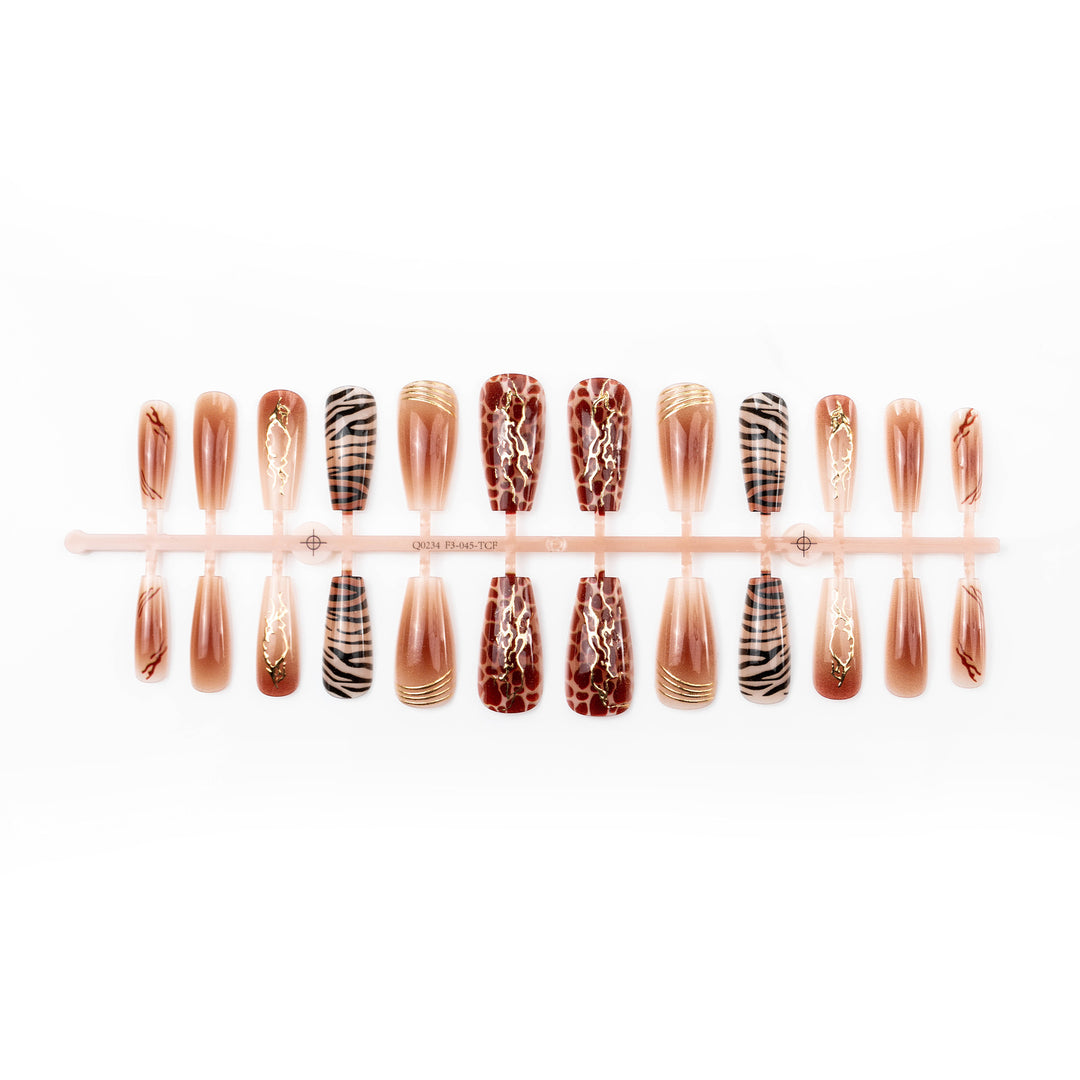 Luxury Abstract Press-On Nail Art