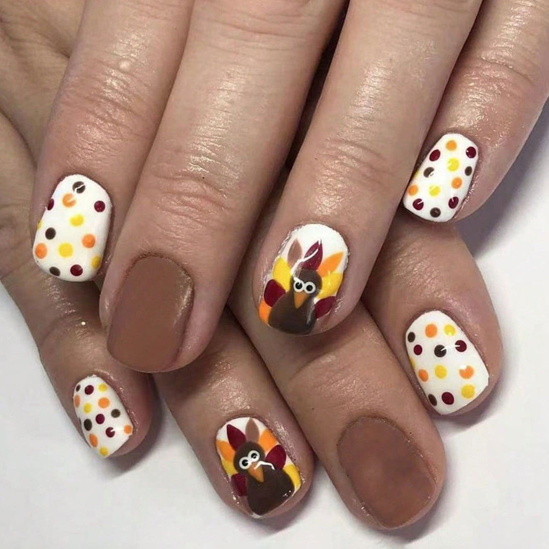 Festive Thanksgiving Themed Nail Art Kit