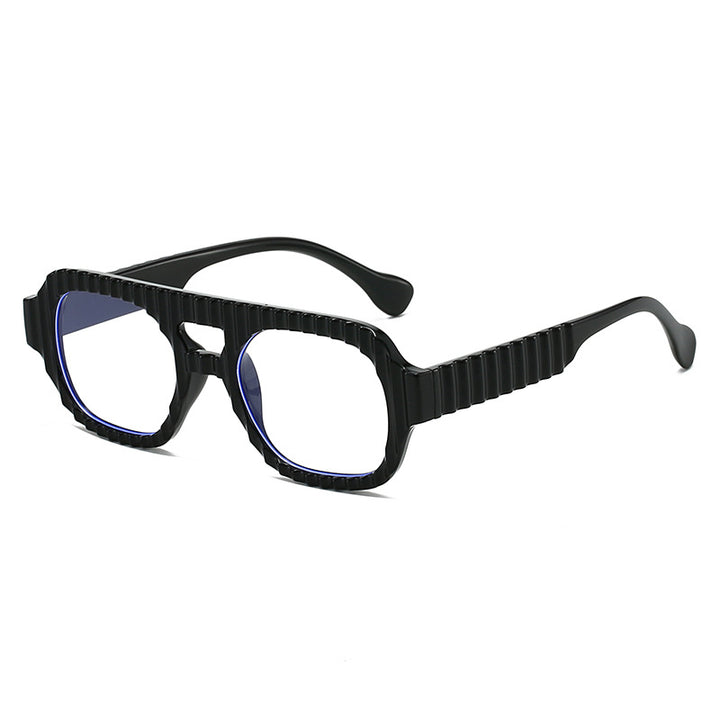 Ladies fashionable sunglasses in futuristic design with textured frame Kalsten