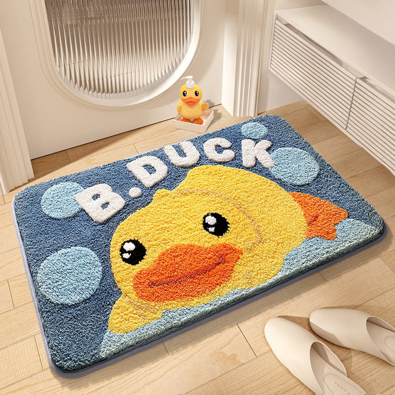 Cartoon Duck-Themed Bath Mat Kalsten
