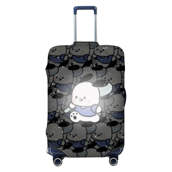 Women Hard Shell Suitcase with Trendy Surf and Palm Design Kalsten