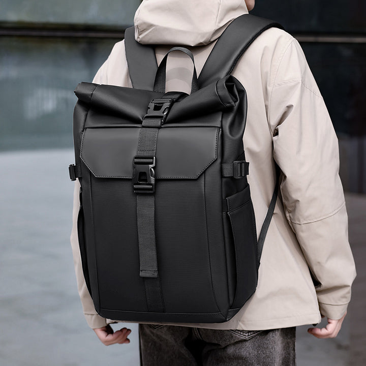 Modern Roll-Top Waterproof Backpack Kalsten