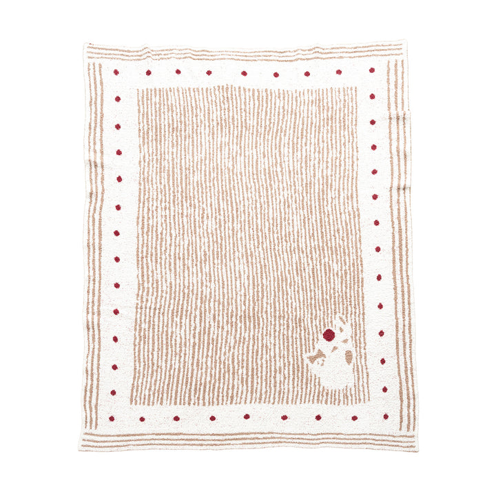 Cozy Fleece Cat-Themed Throw Blanket