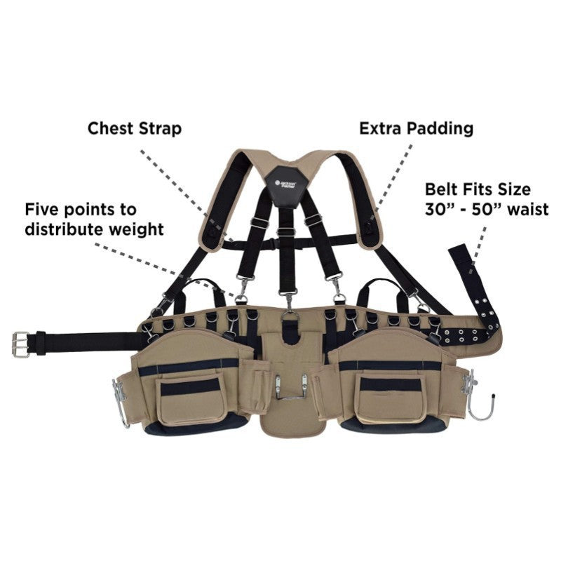 Multifunctional tool carrier with adjustable carrying strap Kalsten