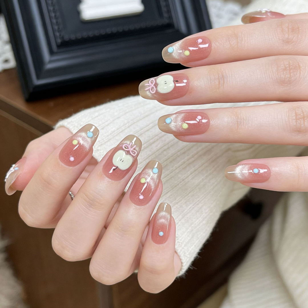 Artistic Ocean-Inspired Press-On Nail Design Kalsten