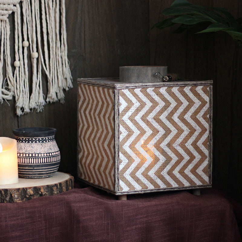 Decorative lantern with zigzag pattern Kalsten