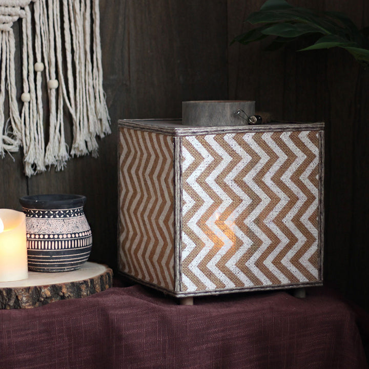 Decorative lantern with zigzag pattern Kalsten