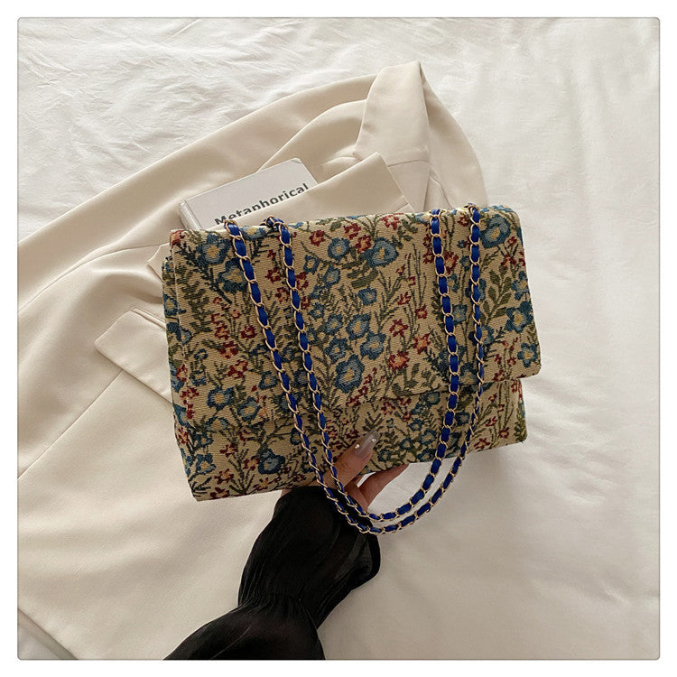 Elegant Floral Embellished Handbag Kalsten