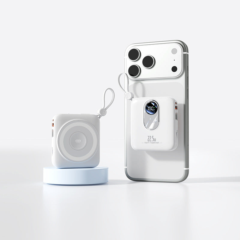 Portable Mini Powerbank with Fast Induction Charging Function and Smart LED Display Kalsten