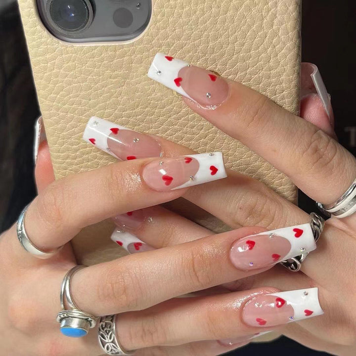 Creative nail art with heart design Kalsten