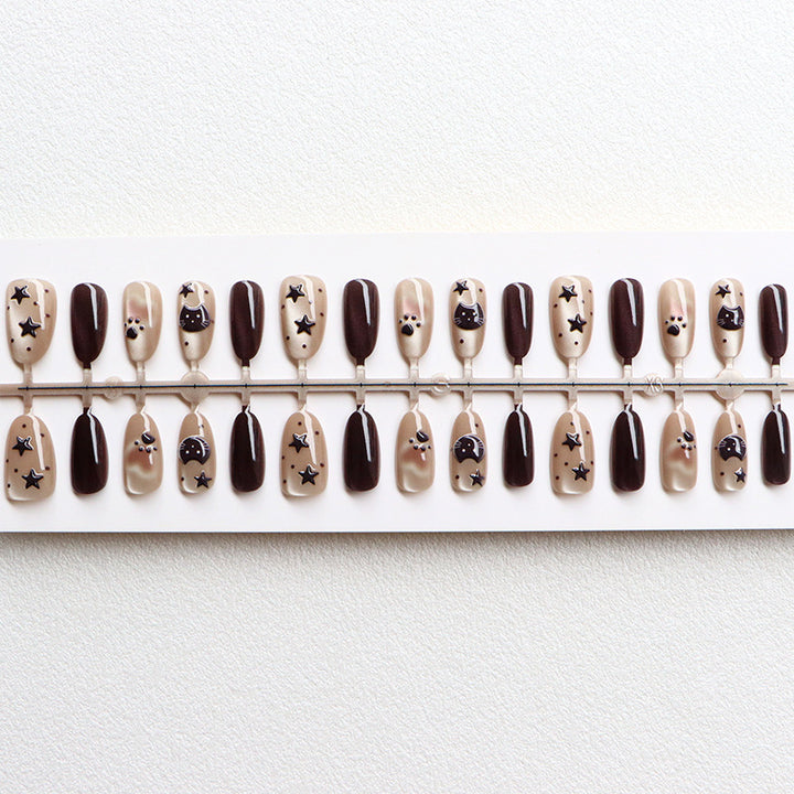 Thematic Artistic Press-On Nail Design Kalsten