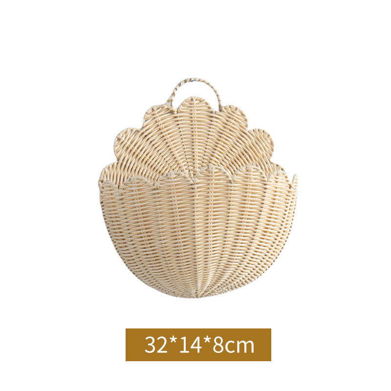 Handcrafted Basket in Shell Design Kalsten