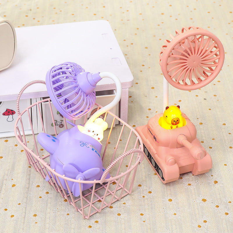 Women USB Nebulizer Cooler Fan in Creative Tank Design Kalsten