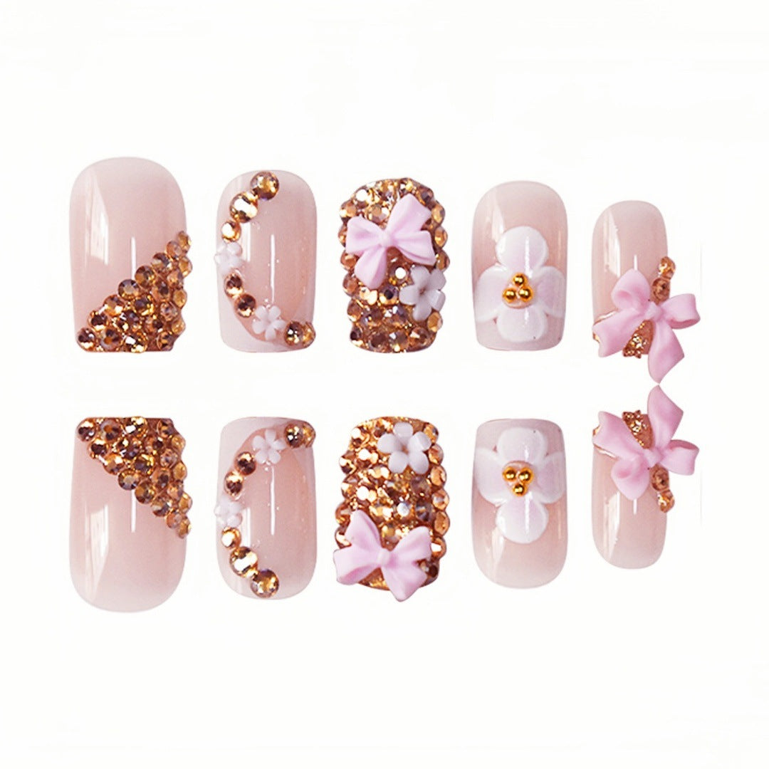 Floral Design Press-On Nails Kalsten