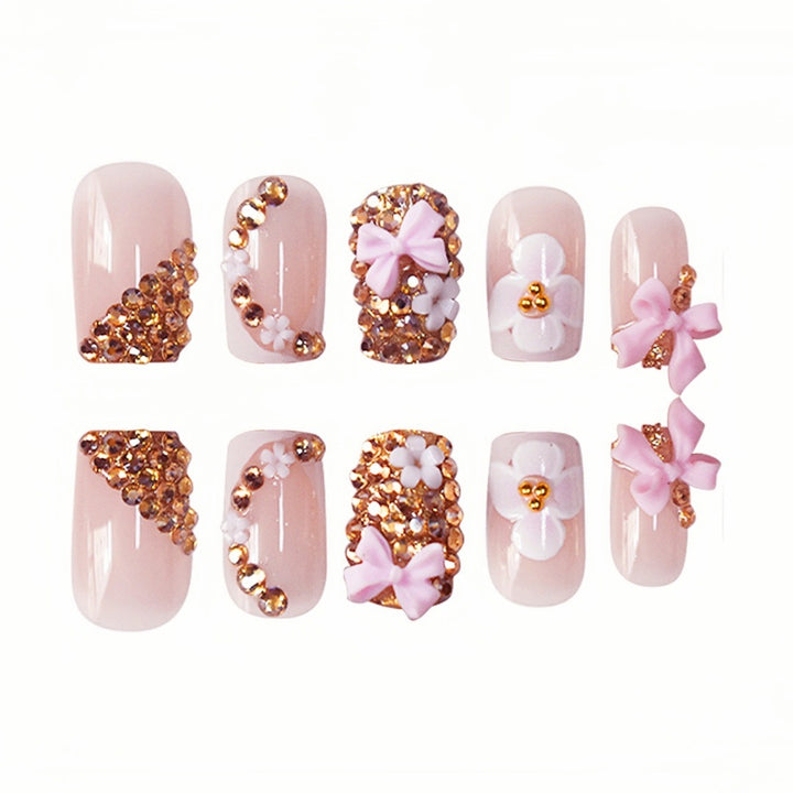Floral Design Press-On Nails Kalsten
