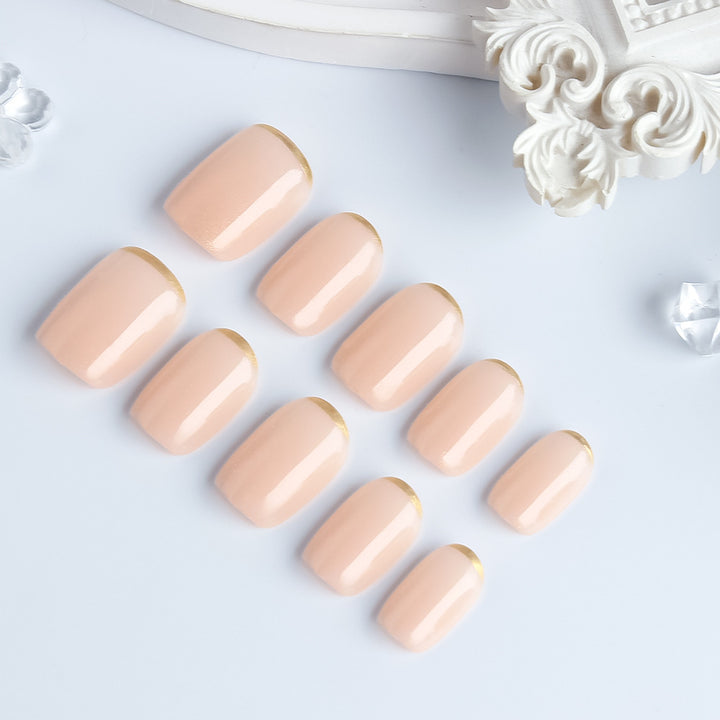 Decorative French Tip Press-On Nails Kalsten