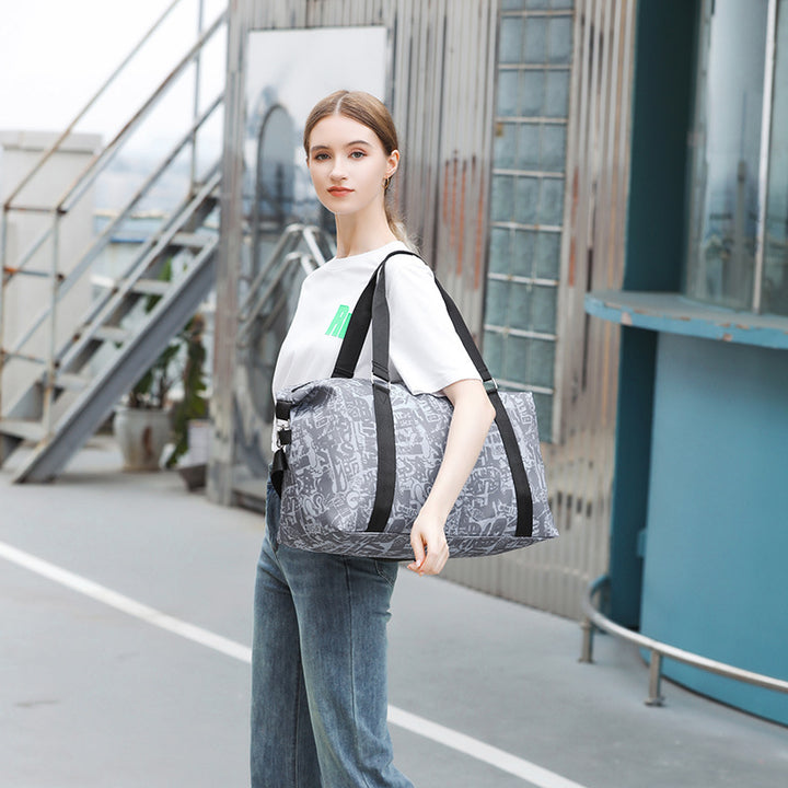 Graphic Patterned Sports Duffel Bag Kalsten