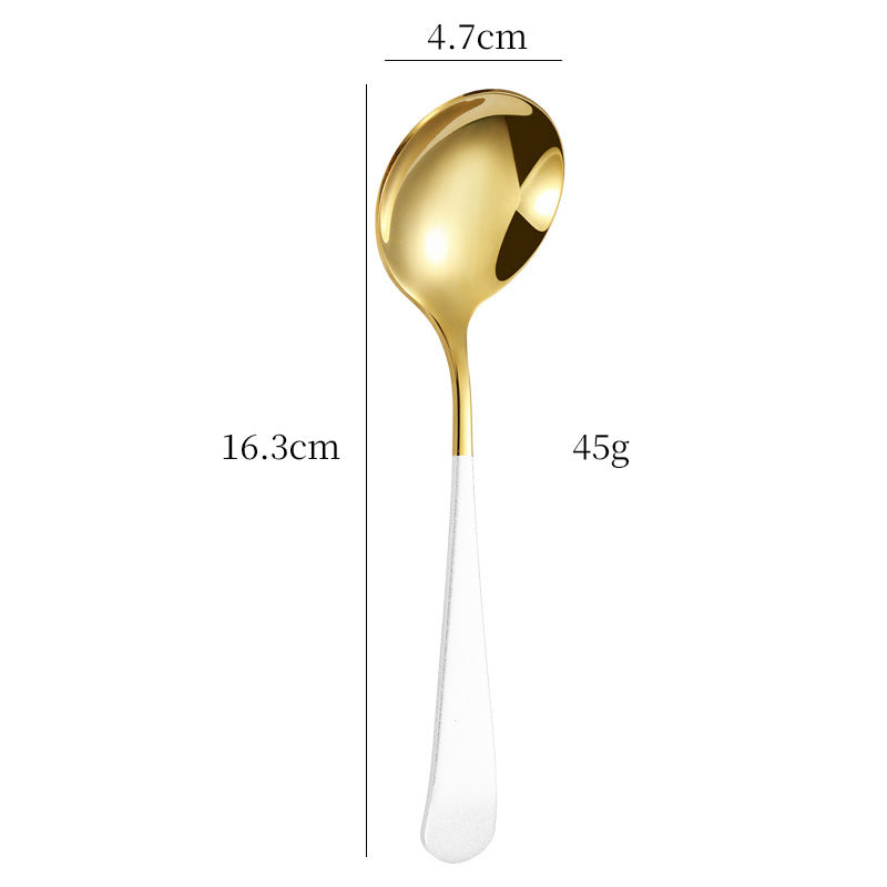 Elegant Dessert Spoon with High-Quality and Non-Slip Grip Design Kalsten