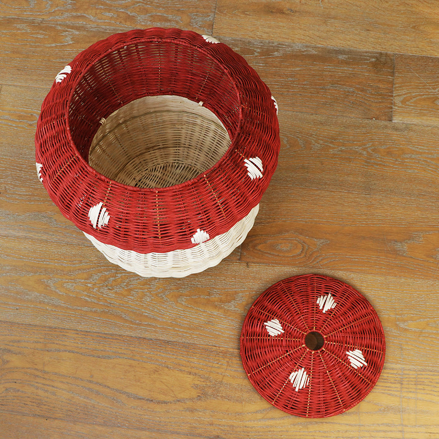 Playful storage stool in mushroom design Kalsten
