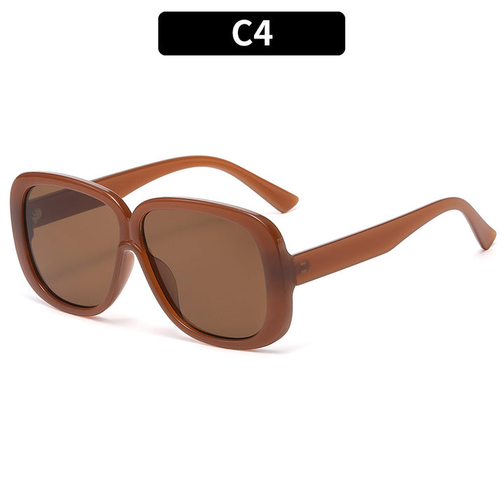 Oversized Retro-Inspired Square Sunglasses