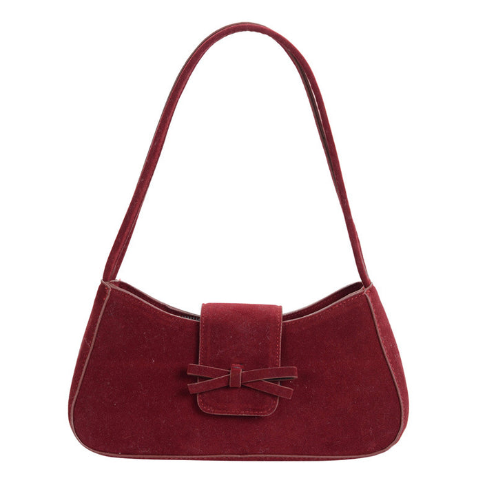 Elegant Bow-Detail Velvet Handbag Kalsten