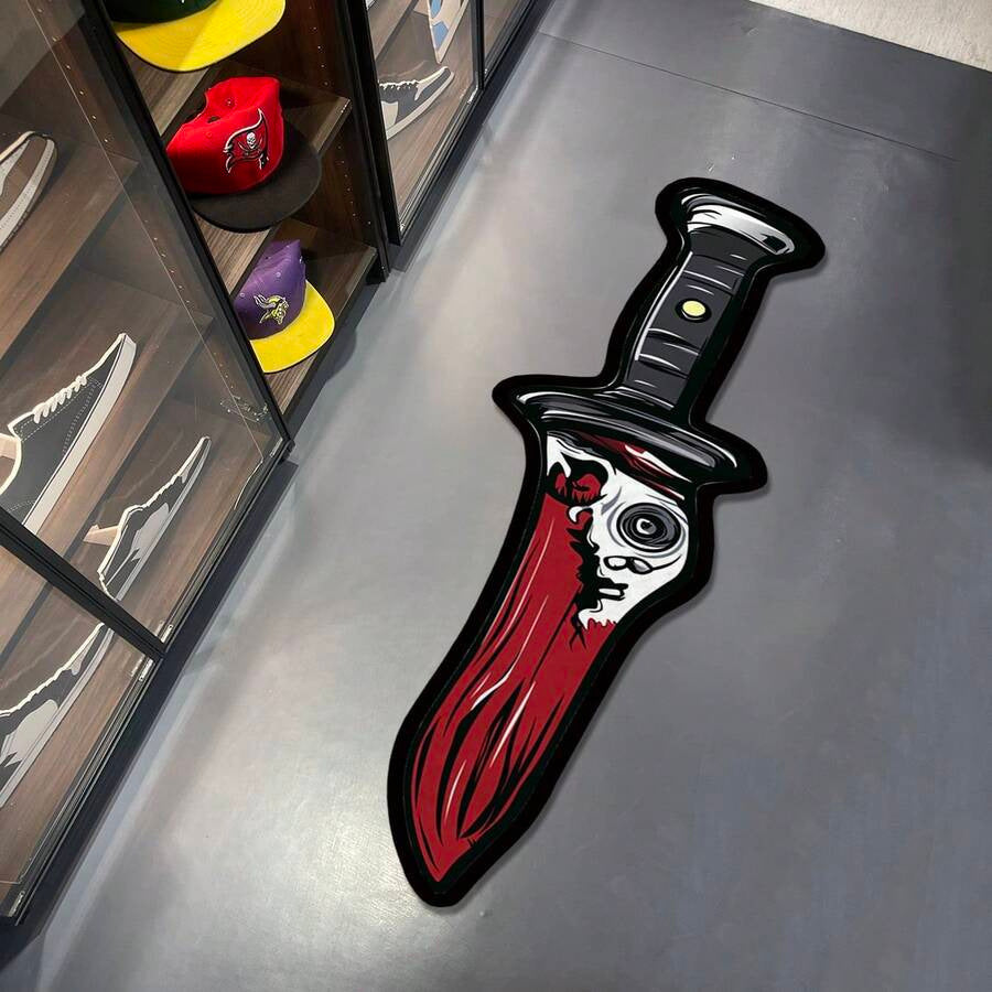 Knife-Shaped Decorative Area Rug