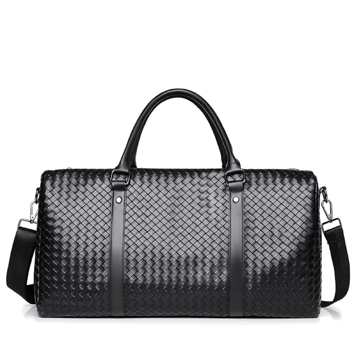 Premium Woven Leather Duffel Bag Kalsten