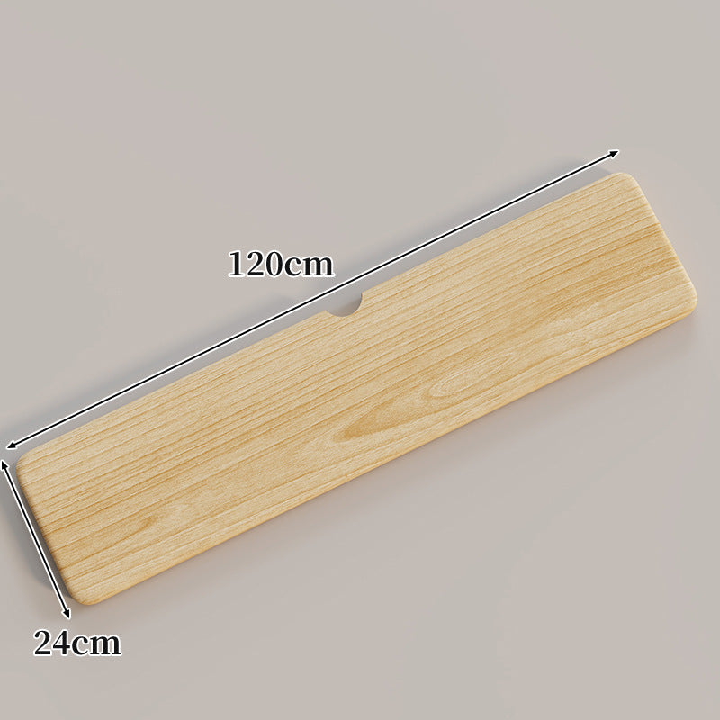 Ergonomic Solid Wood Keyboard Palm Rest with Cable Notch