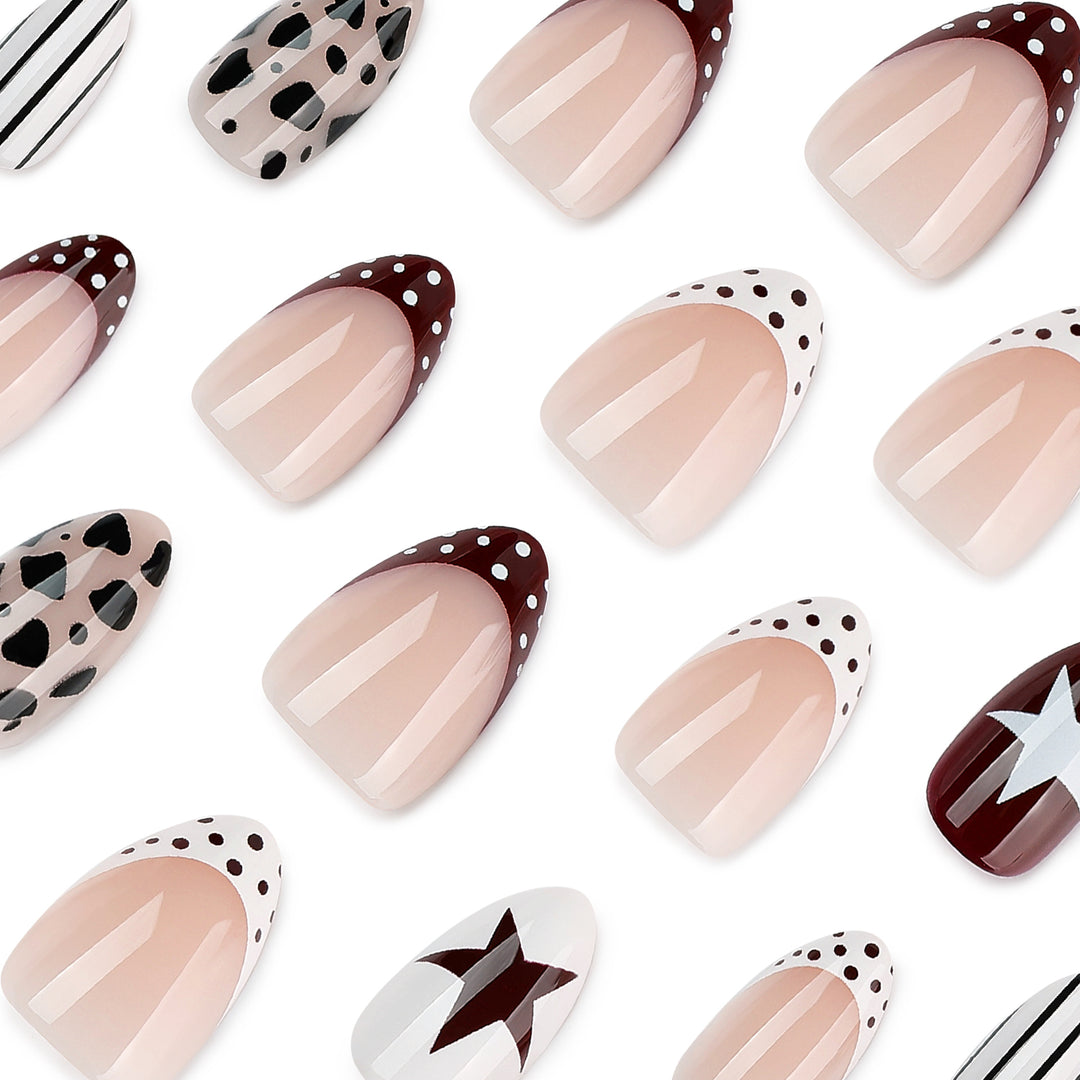 Artful nail design with geometric accents Kalsten