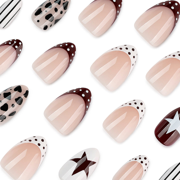 Artful nail design with geometric accents Kalsten