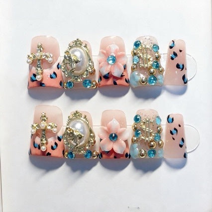 Decorative 3D Press-On Nail Art Set