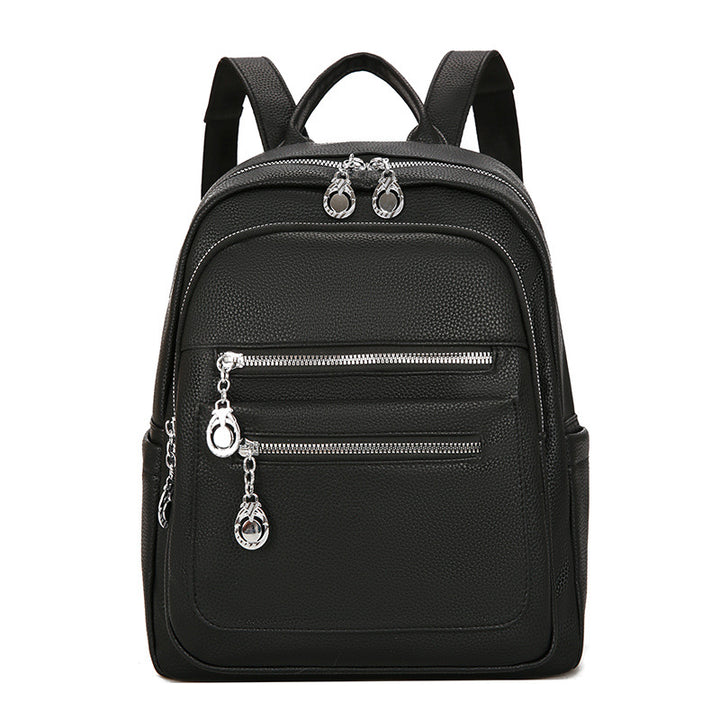 Stylish Multi-Pocket Leather Backpack Kalsten