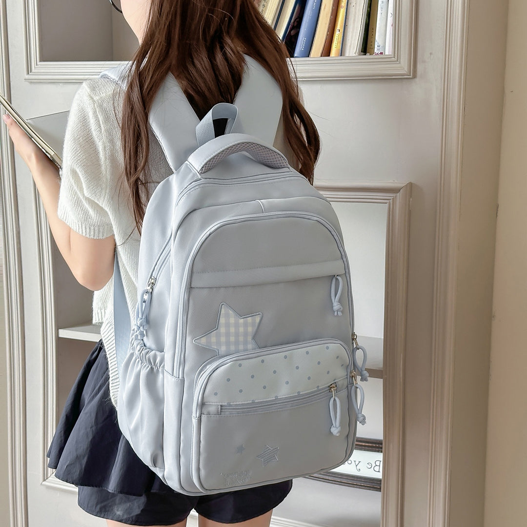 Playful Star-Embellished School Backpack Kalsten