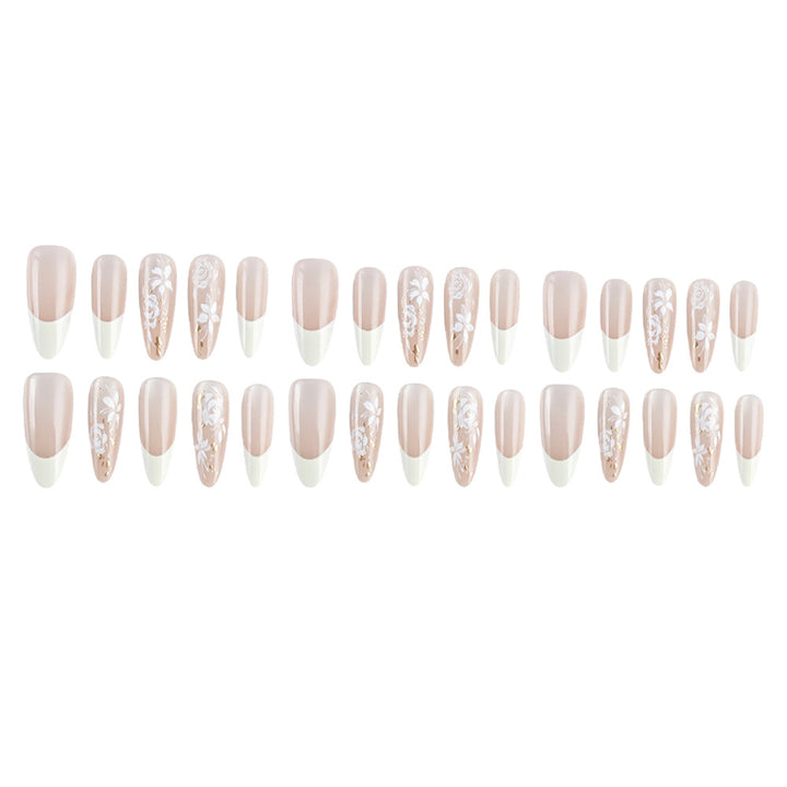 Elegant Floral Gel Nail Art Set Kalsten