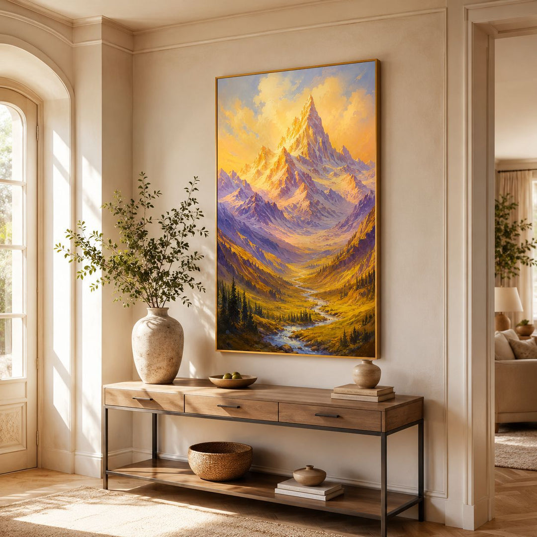 Majestic Mountain Landscape Artwork for Home