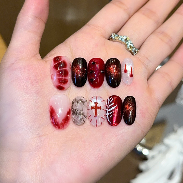 Creative Art Nails with Festive Design Kalsten