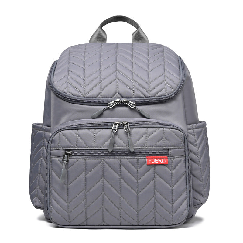 Elegant Quilted Multi-Compartment Backpack Kalsten