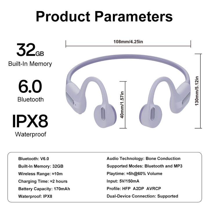 Bluetooth Bone Conduction Headphones Kalsten