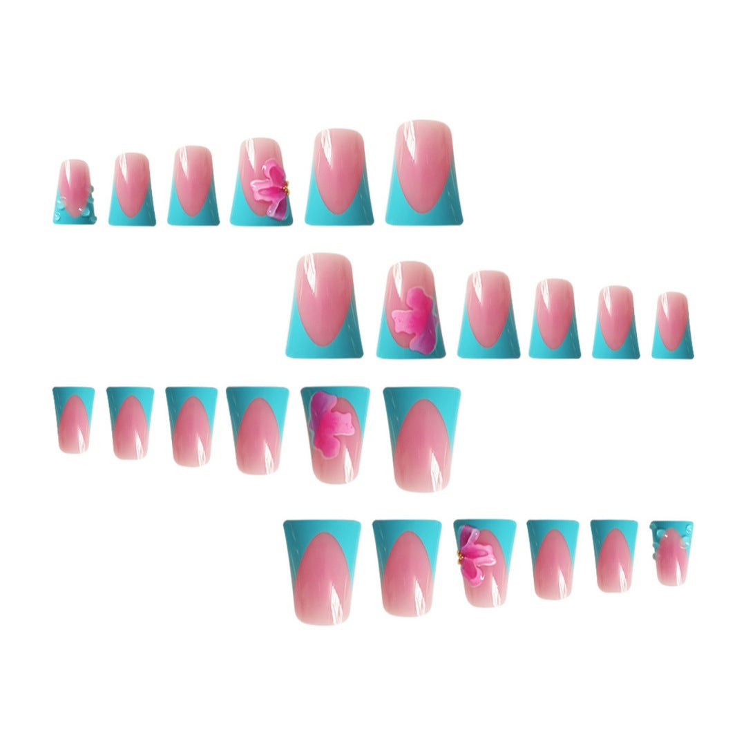 Artistic French Tip Nail Enhancements Kalsten