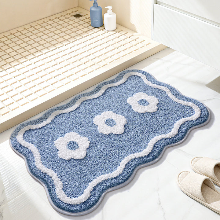 Decorative Flower Bath Mat Kalsten