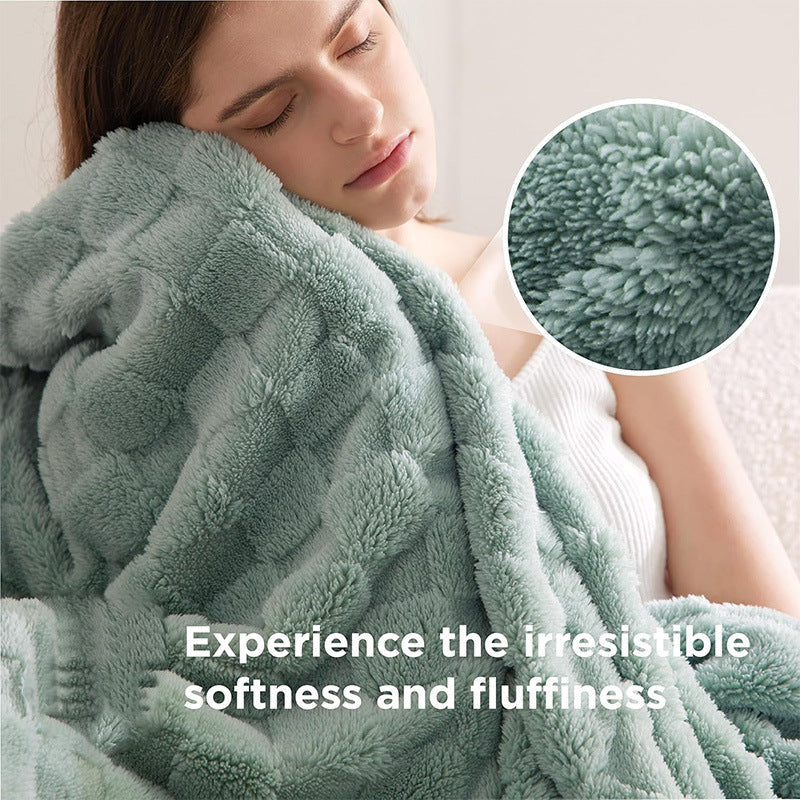 Reversible Cozy Fleece Blanket Kalsten